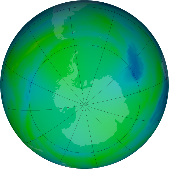 Ozone Map 1986-07-02